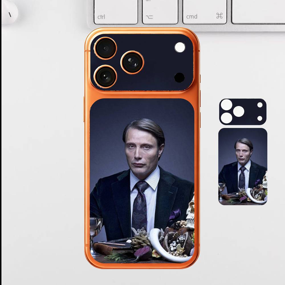 H-Hannibal Will G-Graham For Apple iPhone 17 Pro Max Full Back Cover Decal Wrap Skin Rear Protective Sticker Film iPhone17pro