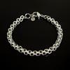 Glory_Arden [Unisex] Surgical Steel Double Oval Chain Bracelet / Ghmb-186