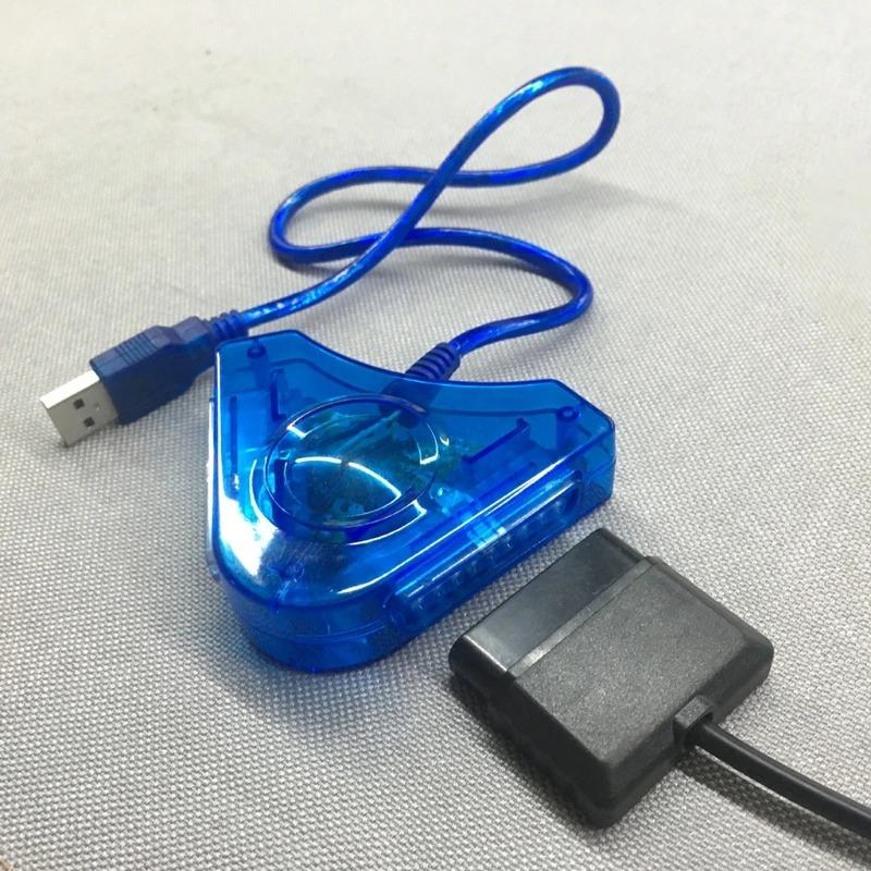 Cablu de conversie adaptor USB dublu pentru Sony PlayStation 1/2 PS One PSX Controller cu fir Gamepad Joystick la PC Laptop