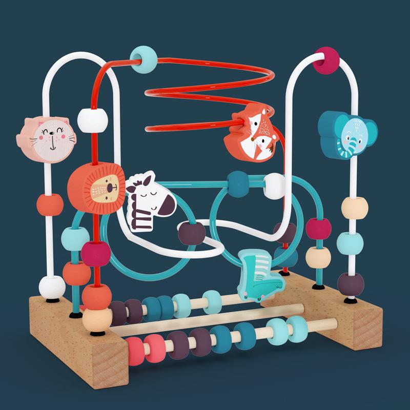 

Детские бусины Многофункциональные развивающие игрушки для развития мозга Бусины для мальчиков и девочек 0 Младенцы 1 2 года 3 Раннее развитие