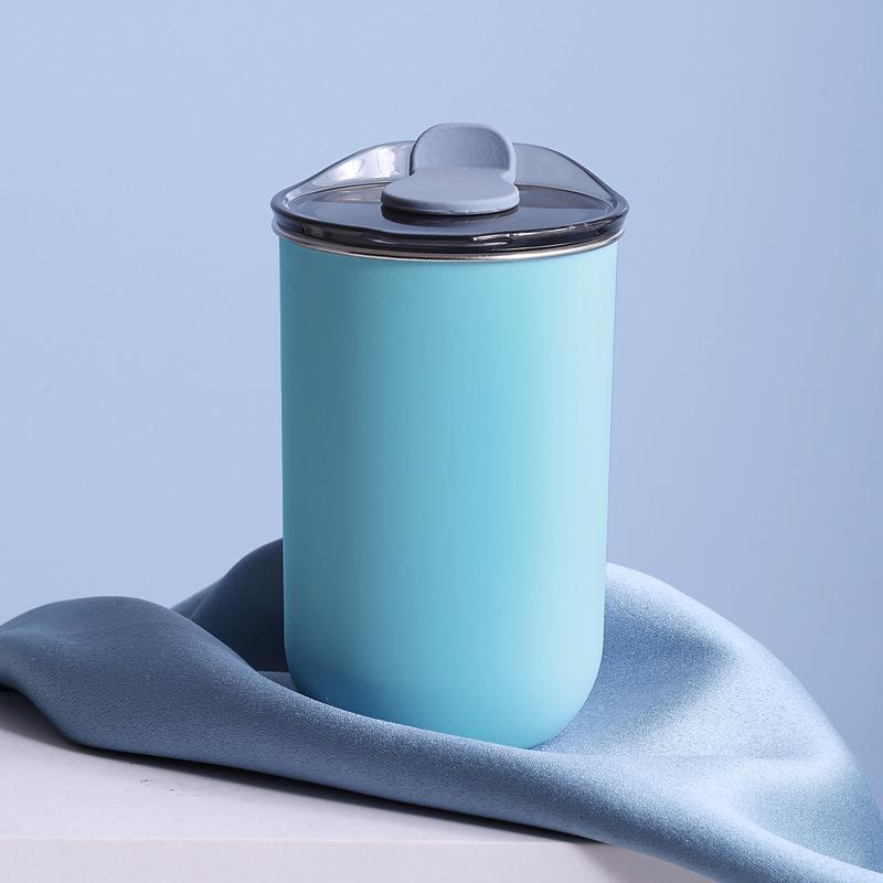 Portable Stainless Steel Thermal Casual Coffee Cup Anti Slip Vacuum Heat Insulated Travel Mug with Lid Tea Coffee Milk Water Cup