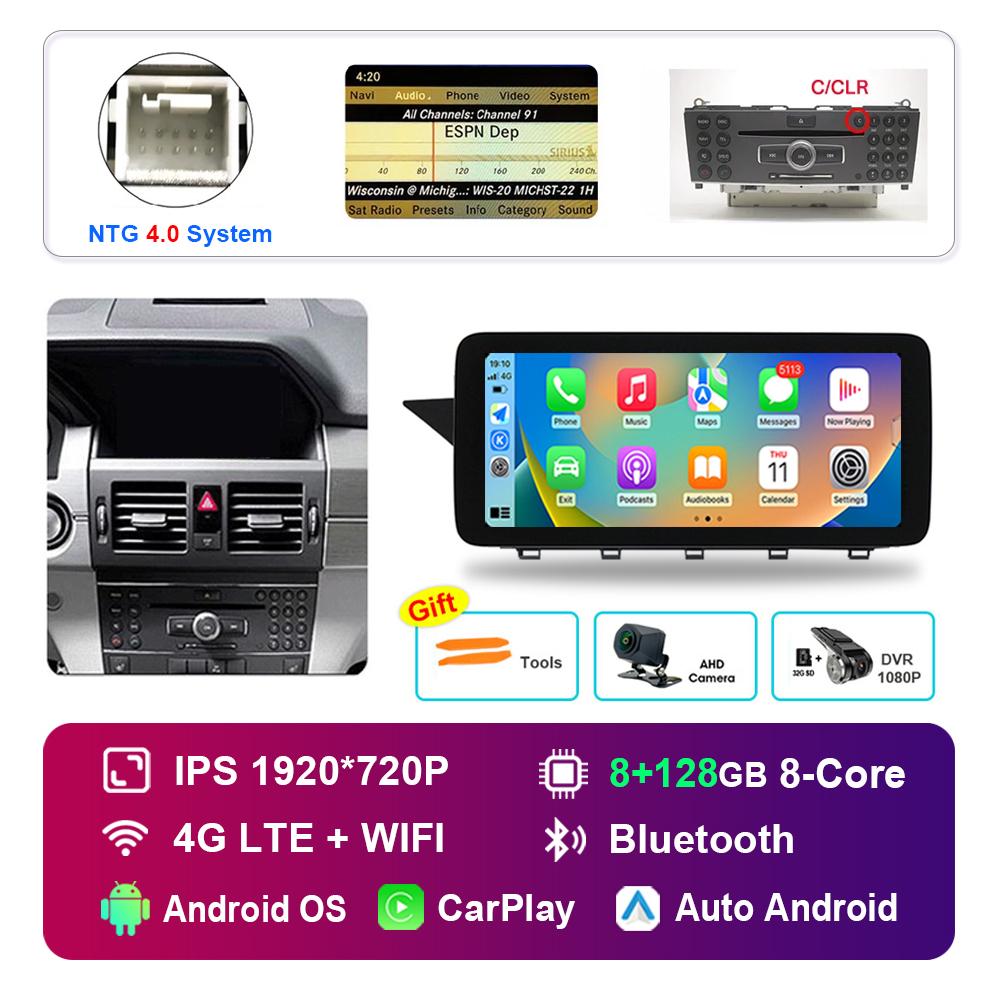 12.3'' for Mercedes Benz GLK Class X204 2008 - 2015 NTG 4.0 4.5 System Android Car Radio Multimedia Player HD Touch Screen