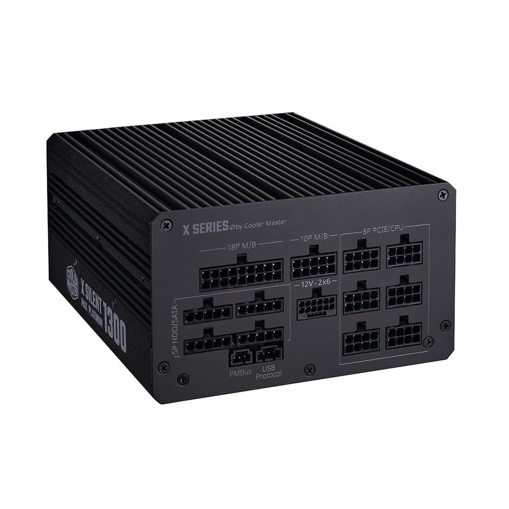 Cooler Master X Silent MAX Platinum 1300 with Mobius 80PLUS Platinum Certified Fan, [MPS-D001-AFAP-NBJP]