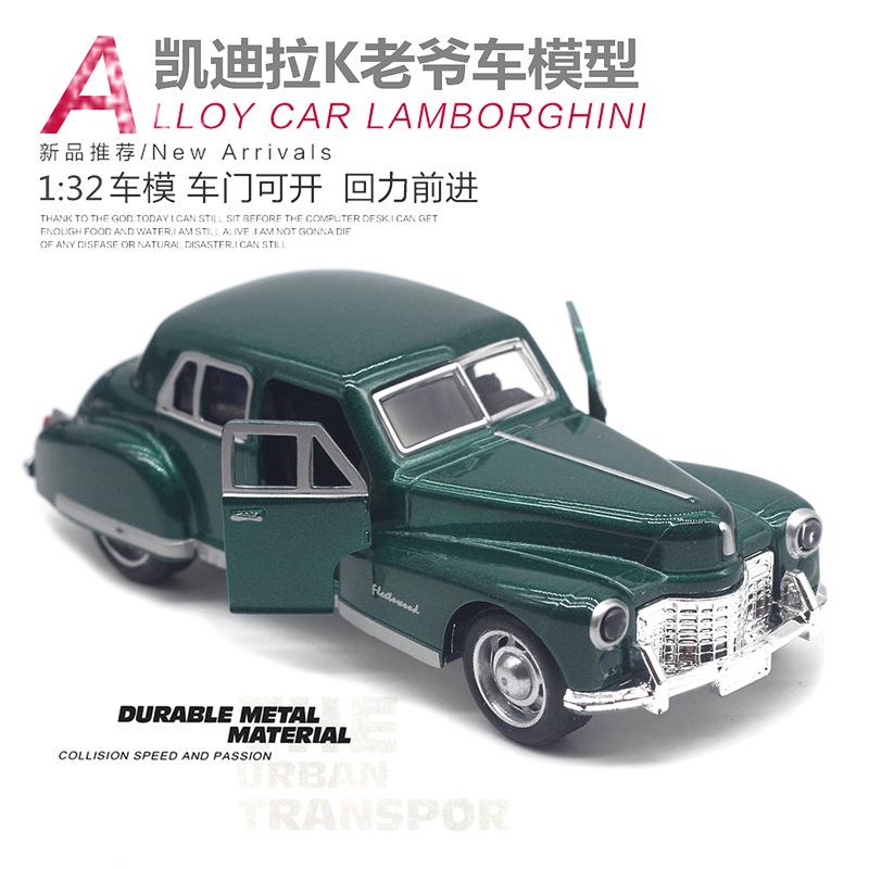 

1: 36 alloy retro convertible vintage car model,classic sports car model ornaments,simulation toy gifts,wholesale зелений