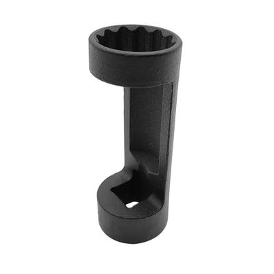 Klíč na matici vzpěry, 12hran, 1/2'' pohon, Nástroj na klíč na tlumič pérování, Nástroj pro opravu auta (24mm černá)