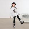 LUSON Girls' Polka Dot Hooded Sweatshirt