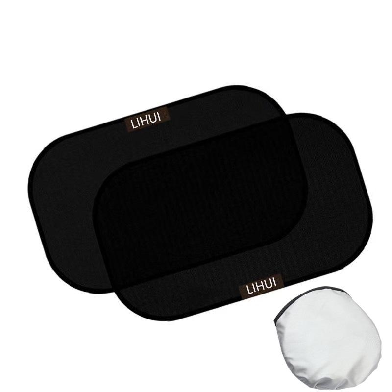 

Universal Car Window Sunshade with Strong Suction – Baby Curtain, Side Block, Sun Visor Black PVC Car Window Film (2 pieces)