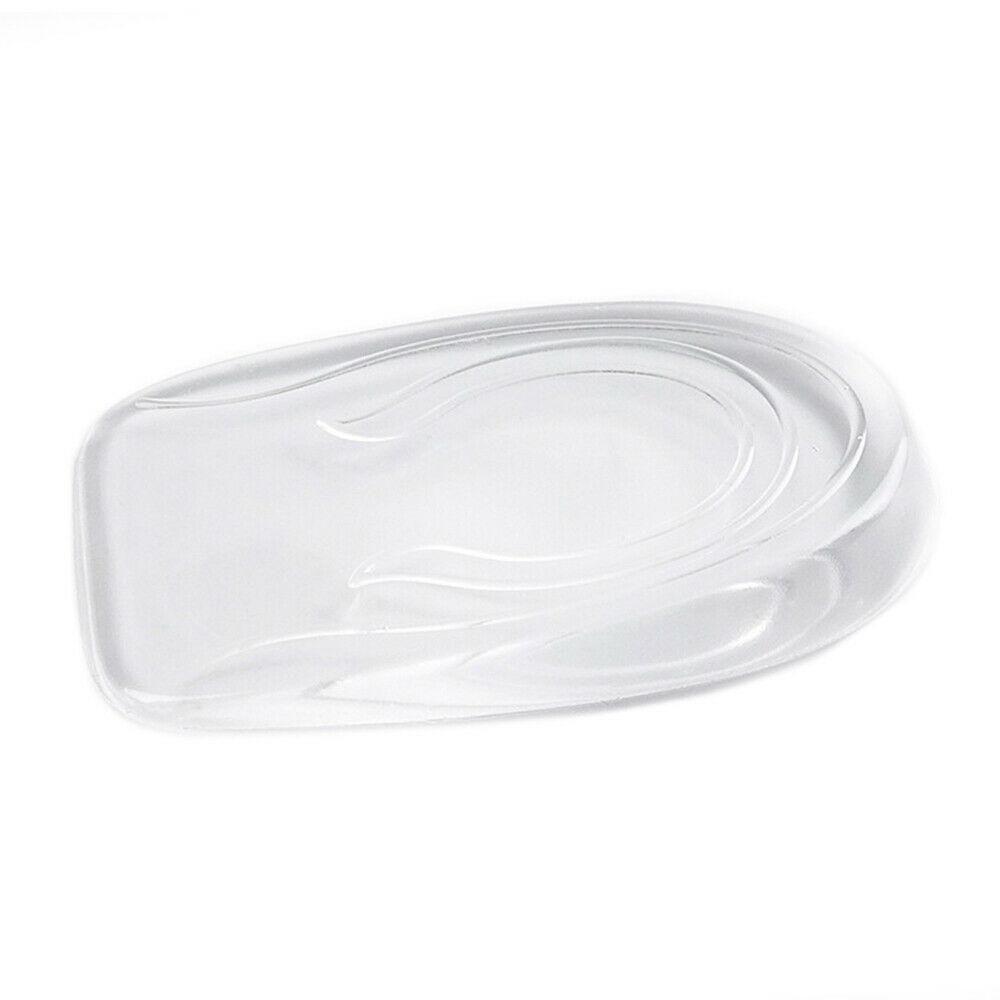 

Fashion Shoe Pads Gel Cushion Insert Insoles Supports Invisible Insoles Silicone Heel Transparent 1 cm-Women