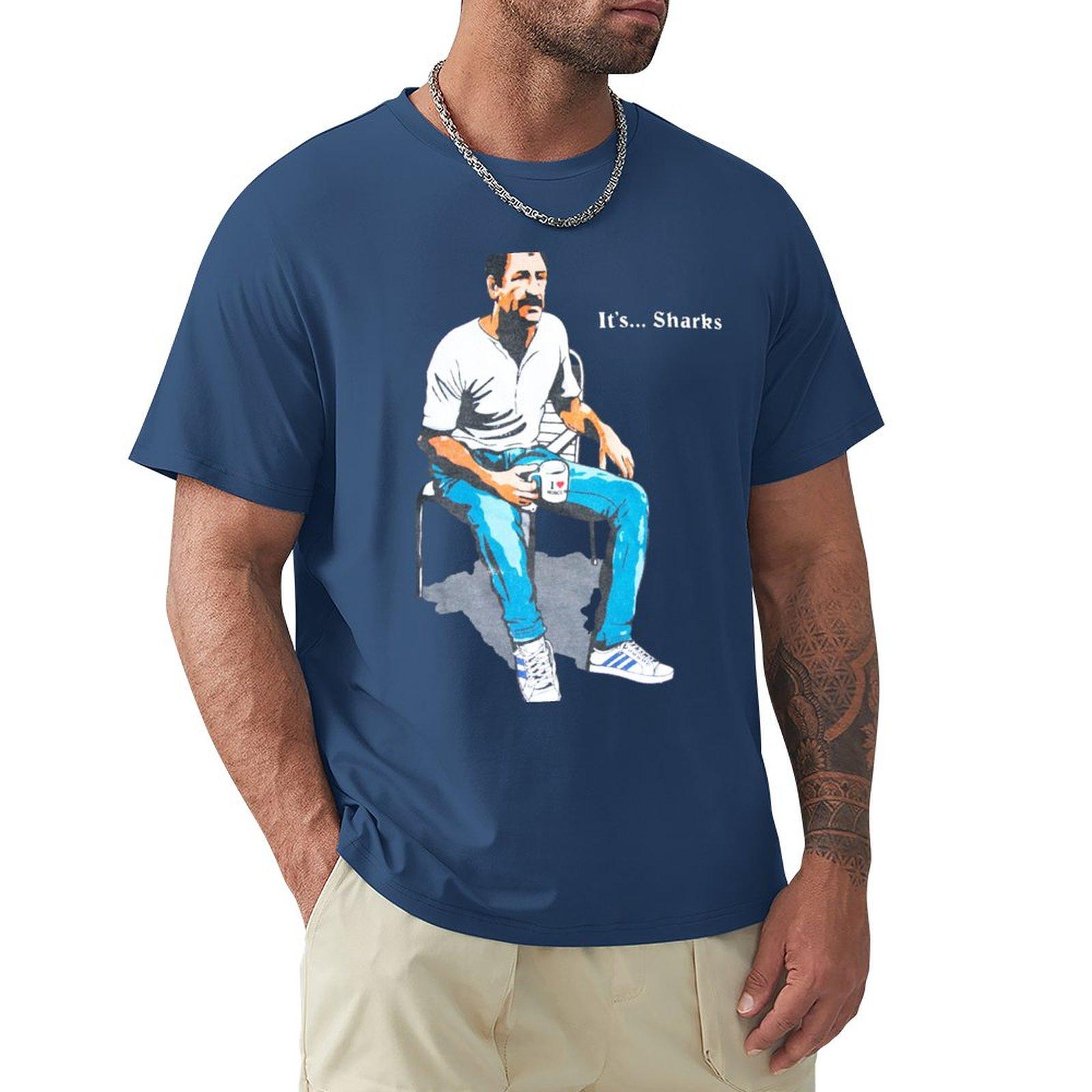 

humor t shirt cotton Paul Sykes - Its Sharks T-Shirt vintage t shirt design your own plain t shirts men fashion mens S