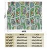 Car City Carpet Road Rug 90s Nostalgic Toy Road Traffic  Blanket Cover Coral Fleece Plush  Warm Throw Blanket Bedspread