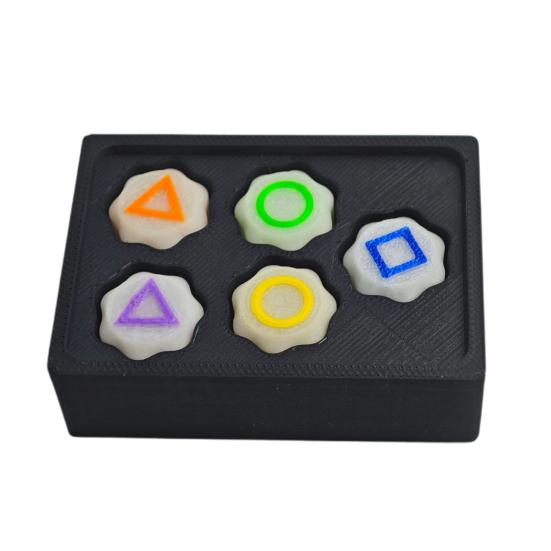 

5 шт. Корейская традиционная игра в ловлю камней, светящиеся в темноте камни Джека, координация рук и глаз для детей и взрослых