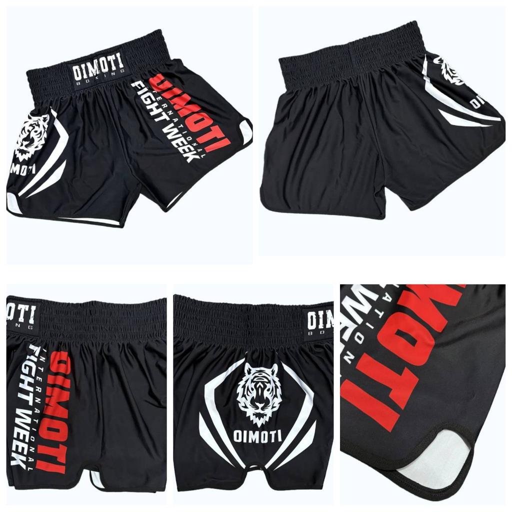 White Tiger Muay Thai Kickboxing Boxing MMA UFC Casual Shorts Gym Sport Unisex Men Women Workout Quick Dry Print Elastic High Waist Training