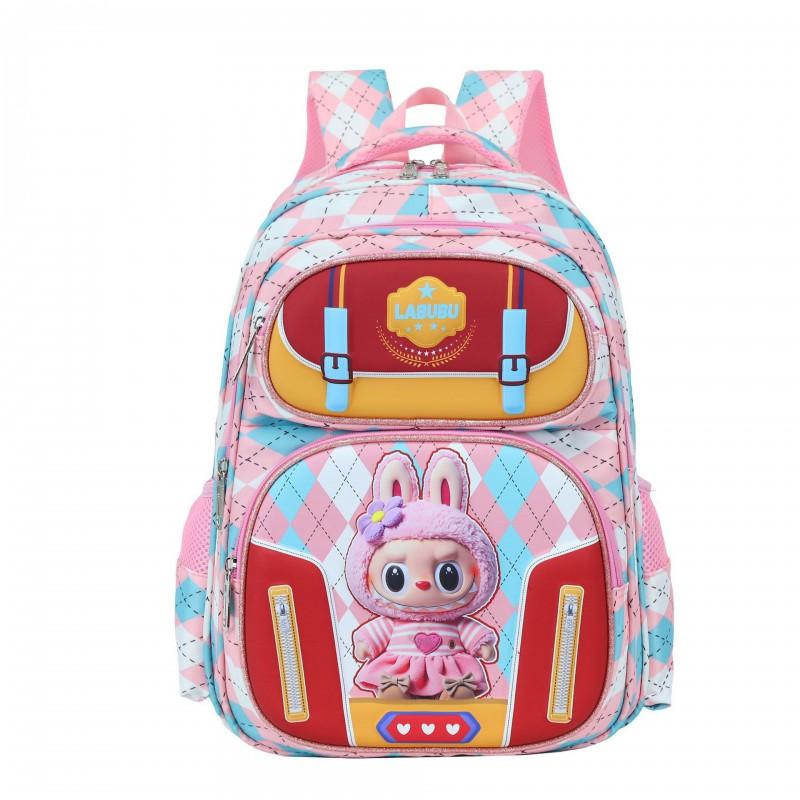 Sac à dos scolaire rigide 3D pour enfants avec lumière LED Design de dessin animé Léger Ergonomique Sac à bandoulière Élèves du primaire