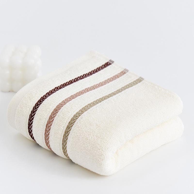 Full Cotton Absorbent Soft Bathing Household Towel Pure Cotton Face Wash Adult Thick Embroidery
