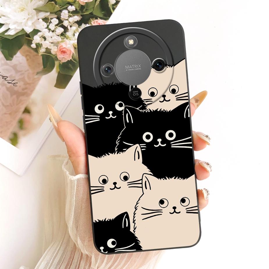For Honor X9d Case MTN-NX1 Cute Dinosuar Cartoon Cover Soft TPU Phone Cases For Honor Magic 8 Lite X 70 HonorX70 HonorX9d Fundas
