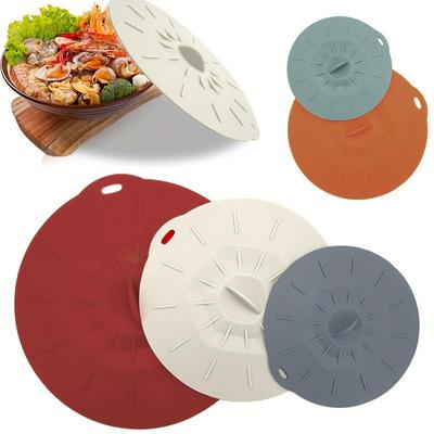5pcs Silicone Microwave Bowl Cover Food Wrap Bowl Pot Lid Food Fresh Cover Pan Lid Stopper Bowl Covers Cooking Kitchen Tool