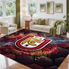 Union Berlin FC Design Crystal Velvet Rug Soft Decorative Mat for Bedroom Entrance