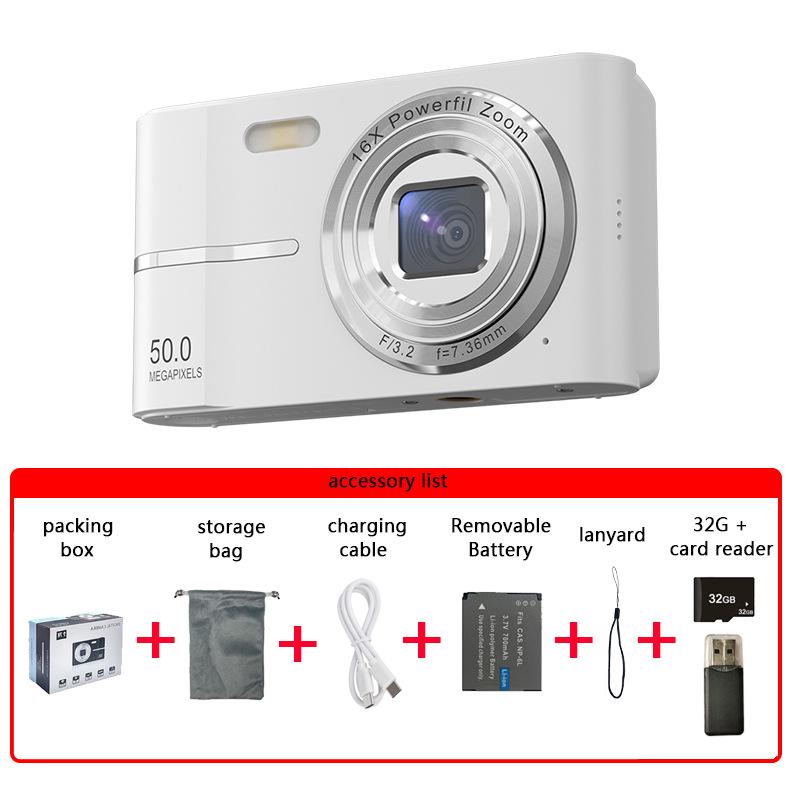 High-Definition Dual CCD Retro Mini SLR Camera for Photos and Videos