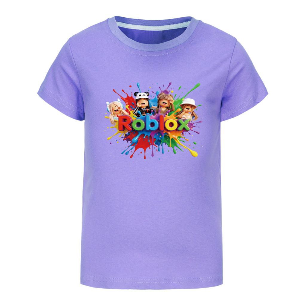 5575 Kids Boys Girls Roblox Print Short Sleeves T-Shirt
