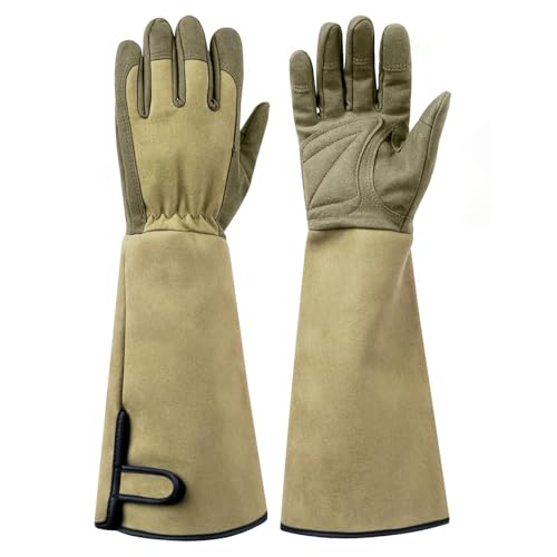 

[gwooyi] Gooyi Gardening Gloves, Garden Gloves, Rose Gloves, Long Sleeve, Gardening Supplies, Puncture Resistant, Thorn-Resistant, Work Gloves for Gar