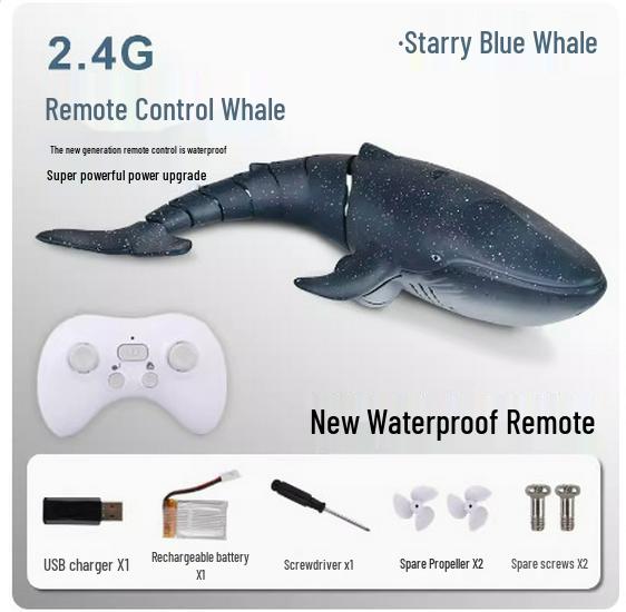 2.4G Rechargeable Remote Control Electric Shark Toy for Kids