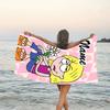 1pc Lizzie McGuire Y Sus Locuras2 Beach Towel with Custom Name, Beach/Swimming/Bath/Picnic/Camping Towel, Suitable for Seaside Beaches