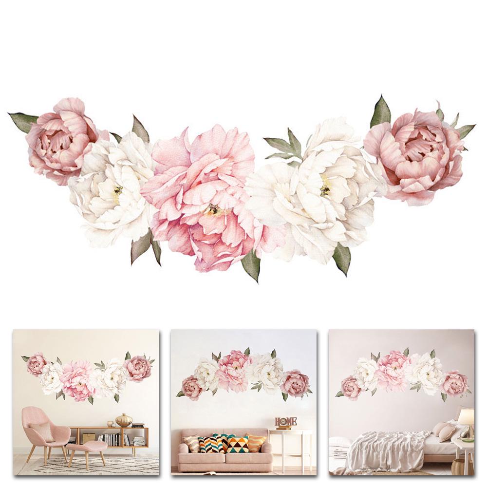 

Waterproof Wall Sticker Set Home Decor Floral Pattern Removable Background For Bedroom Living Room Kitchen Accessories China Mainland