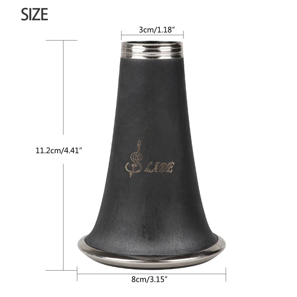 Bakelitové trubkové zvonky na klarinet, slitinové, pro trumpetu, zvonky na klarinet, dřevěné dechové nástroje, příslušenství, nárazuvzdorné a odolné proti prasklinám.