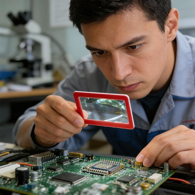 Plastic Magnifier Card With 3x Power For Identifying Small Parts In Electronics And Craft Projects Circuit Board Work
