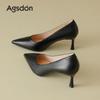 Augustine black high heels women's 2025 new summer temperament high-end not tired feet fashion commuter work shoes