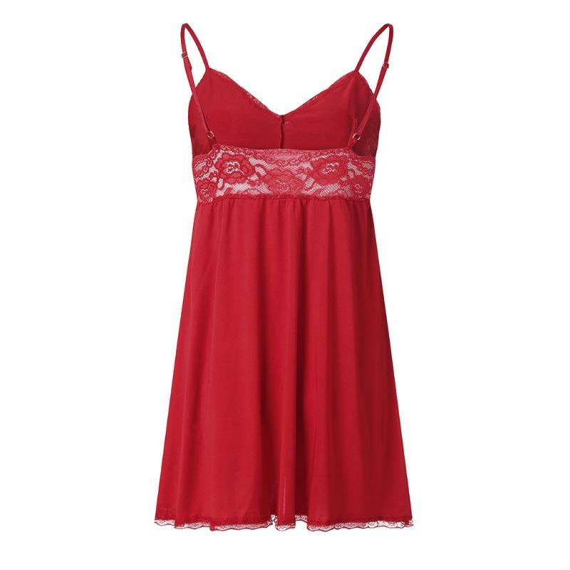 Lingerie sexy in pizzo pigiama da donna pigiama taglia grande mm gonna a bretelle set