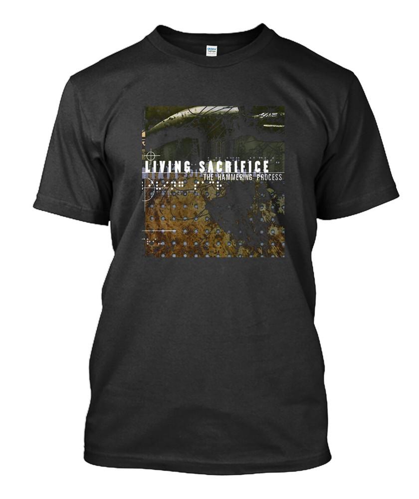 

NWT Living Sacrifice The Hammering Process Black Tshirt Size S-5XL Unisex T-Shirt XXXXL