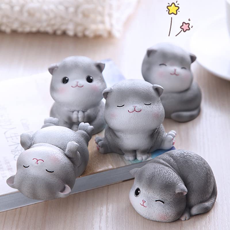 Perfect As a Day or Day These Cat Figurines Are Perfect As Car Interior Shop Stylish Gardening Animal Good Luck Beckoning and Auspicious Gifts for Cat