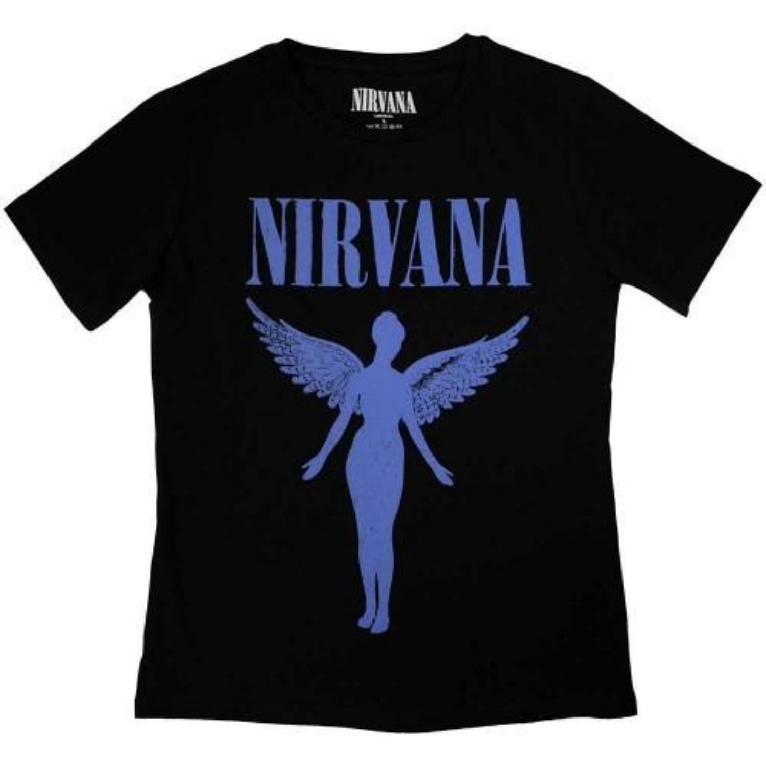 

Nirvana Womens_Ladies Angelic Mono T-Shirt S чёрный