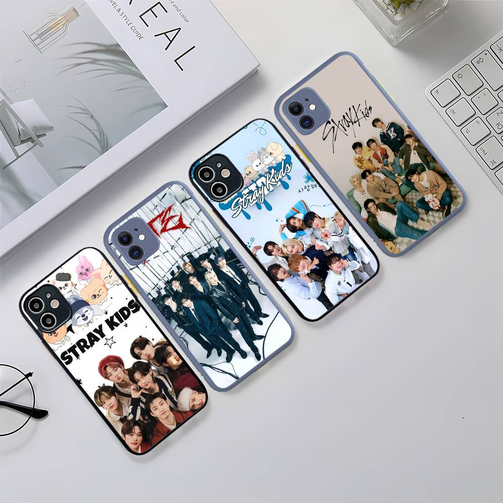 1pc Cool Kpop Singer S-stray K-kids Phone Case For IPhone 14 11 12 13 Mini Pro Max 8 7 Plus X XR XS MAX Translucent Matte Cover