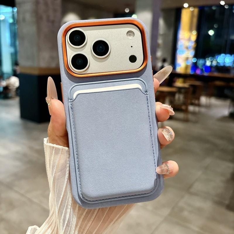 Magnetyczne Skórzane Etui na Telefon iPhone 18 Pro Max 17 16 15 14 13 Odporne na Wstrząsy Pokrowiec Ochronny na Obiektyw
