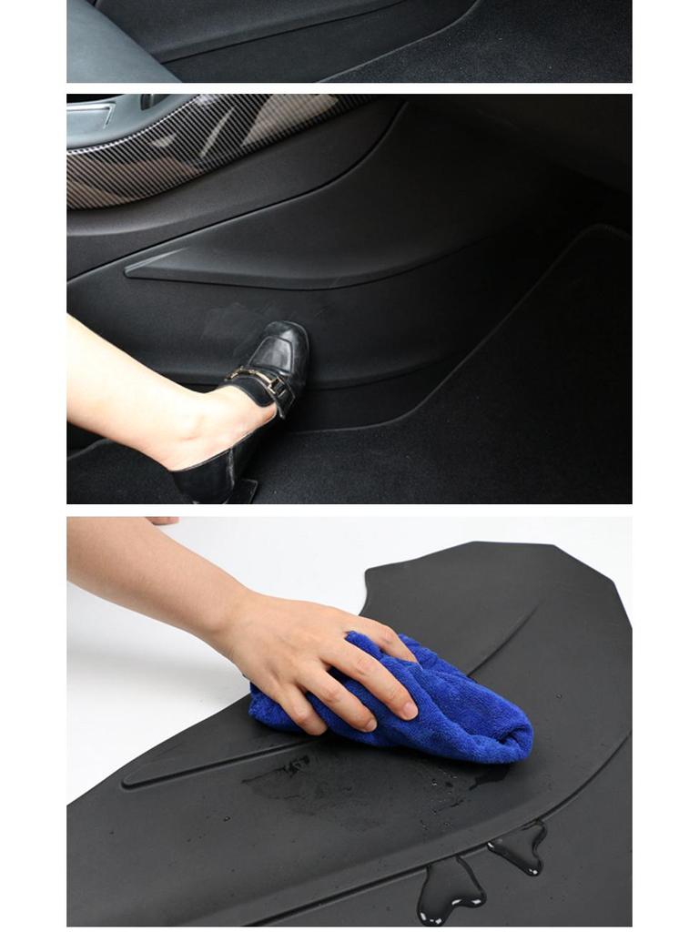 2024 Model Y Center Console Side Panel Anti-Kick Cover - Interior Protective Plate for Car Modification
