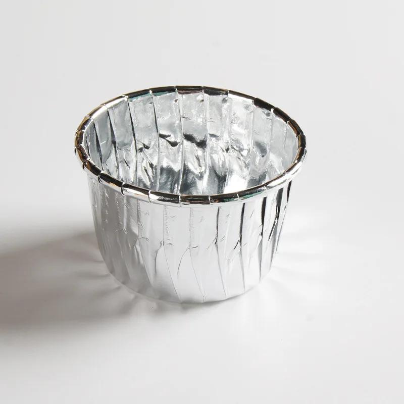 50 de bucăți din folie pentru brioșe, căptușeală pentru cupcake, suporturi pentru ambalaje pentru prăjituri, tavă pentru pahare pentru copt, pahare de hârtie pentru tort, instrumente de patiserie pentru nuntă, ziua de naștere