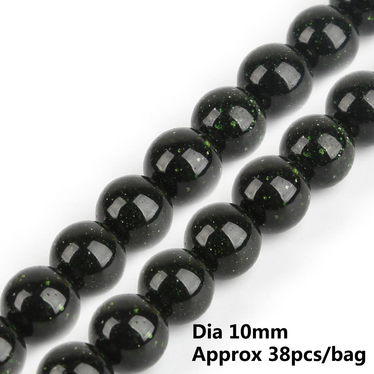 

Натуральный свободный камень, темно-зеленый зернистый песчаник, круглые бусины для изготовления ювелирных изделий, браслет-подвеска «сделай сам», 15 дюймов, нить 4/6/8/10 мм 10mm 38pcs