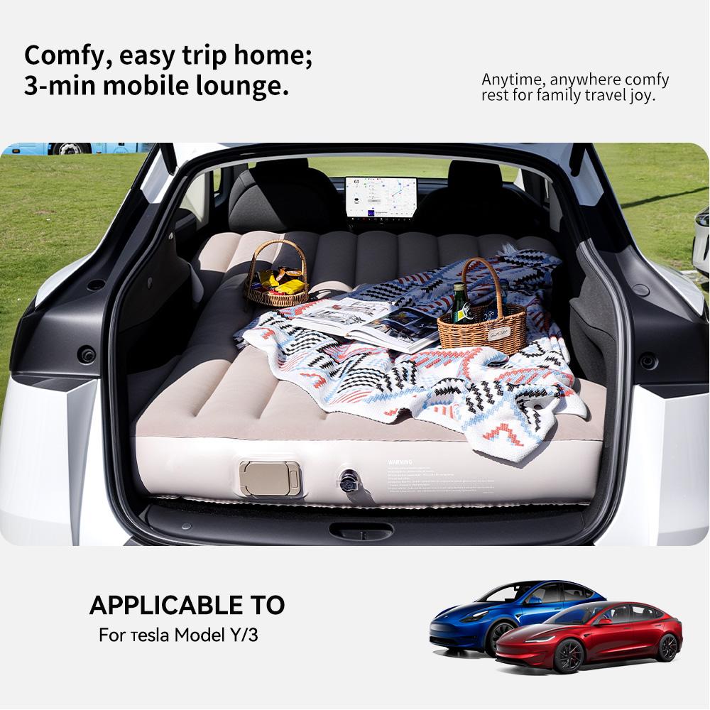 YZ For Tesla Model Y Juniper 2021-2026 Mattress Automobile Self-Inflating Mattress Travel Mattress Inflatable Camping Mattress