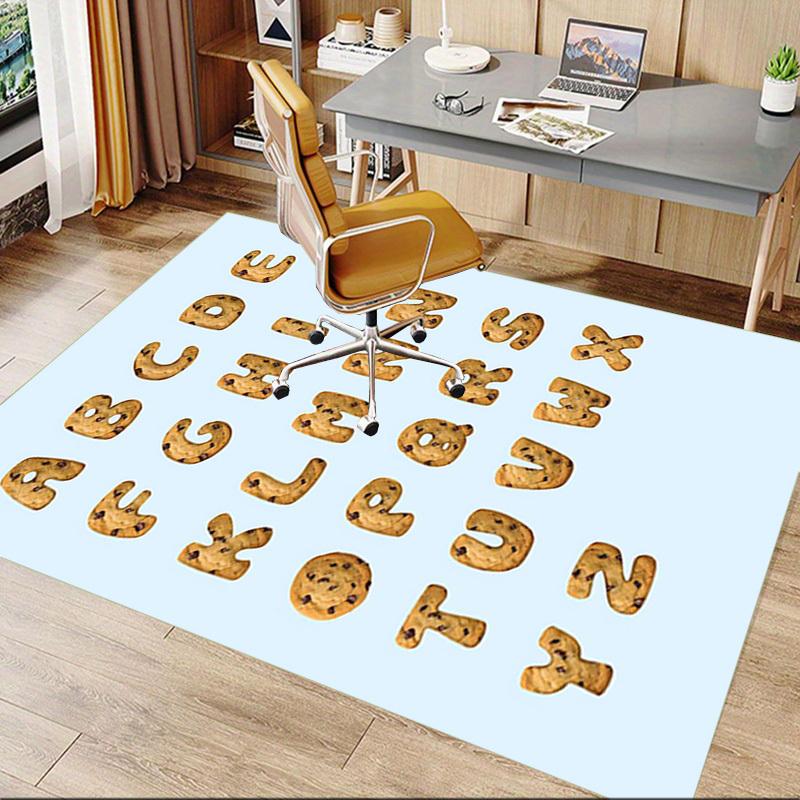 1PC cookie alphabet Anti-slip carpet, suitable for Office, bedroomand playrooms. It can also be used as a sofa footrest cover-W41
