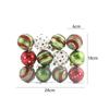 12pcs Plastic Electroplated Hanging Balls 6cm Xmas Tree Pendants  Home New Year Festival Gift
