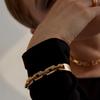 DE NOBLE THE LABEL D BOLD PLATE BRACELET