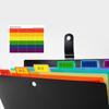 A4 Expanding Files Folder Rainbow Color Design 7 Pocket Accordion Receipt Folder Documents Organizer School Office Supplies