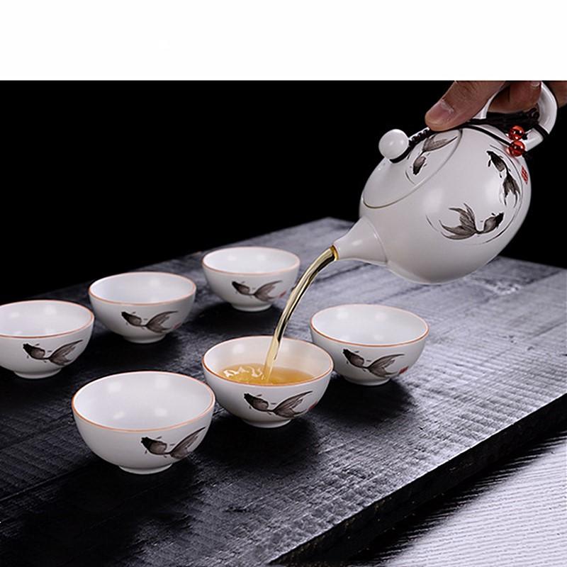 Jingdezhen Ceramics Teapots Handmade Tea Set Beauty Kettle Household Drinkware Filter Porcelain Tea Pot Teaware 170ml