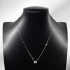 Smyoue 1-3CT Solitaire Moissanite Necklace for Women Emerald Cut Lab Diamond Wedding Female Necklace 925 Sterling Silver Jewelry