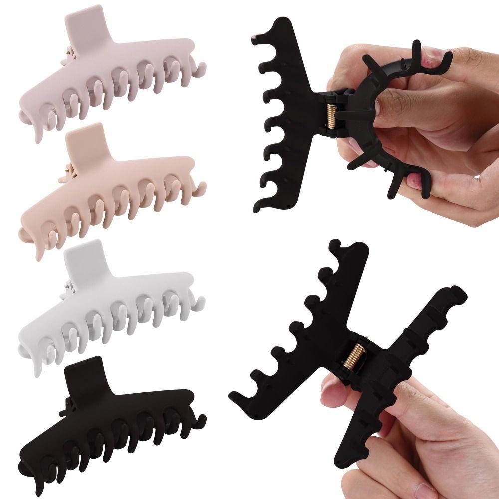 Elastic Plastic Woman Claw Clips Soft Silicone Shark Clip Fashion Hair Claw Headwear Daily Use