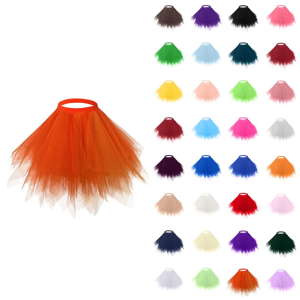Women's Casual Color Mesh Mesh Skirt Skirt Princess Skirt Half Skirt Skirt