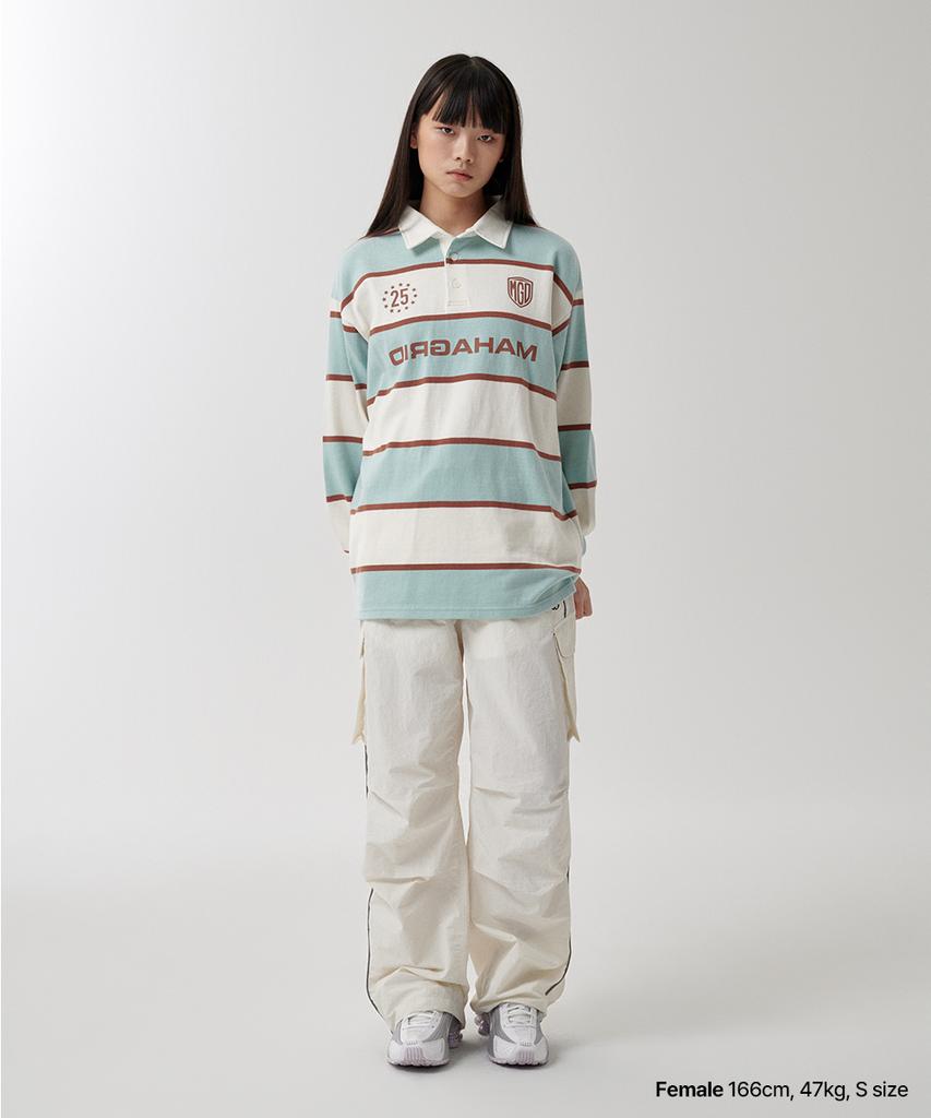 MAHAGRID Nylon Cargo Parachute Pant Ivory(Mg2Fsmpa20A)
