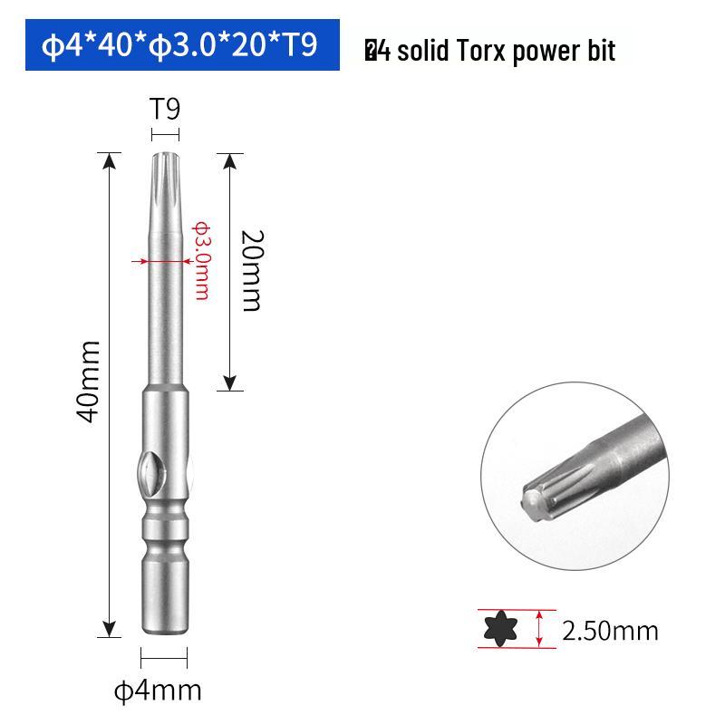 4mm Torx Hex Star-Shaped Electric Screwdriver Bit Head